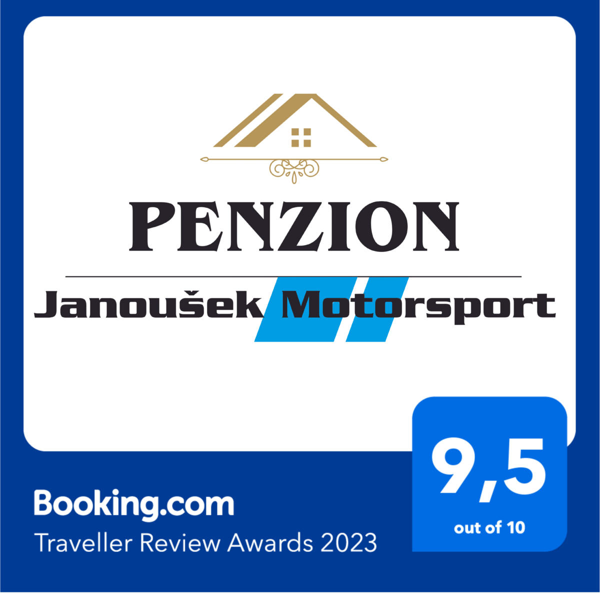 Hodnocení serveru booking.com pro Penzion Janoušek Motorsport